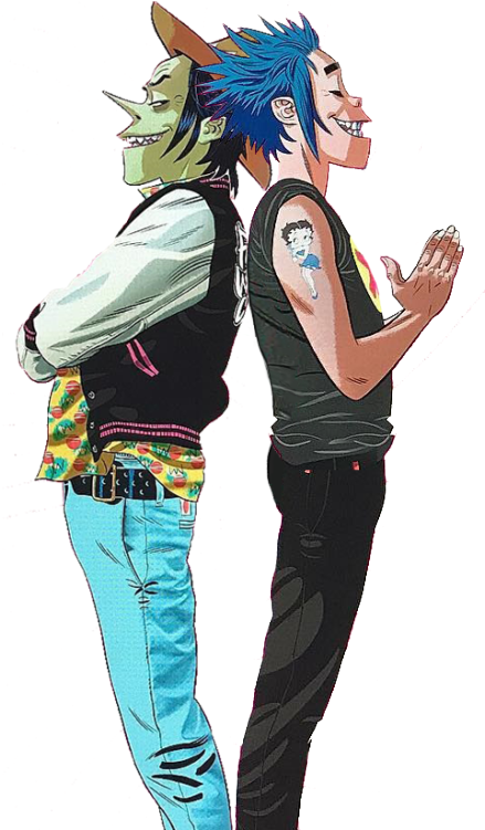 Pin By On Inspiration And Aspiration - Gorillaz (449x750), Png Download