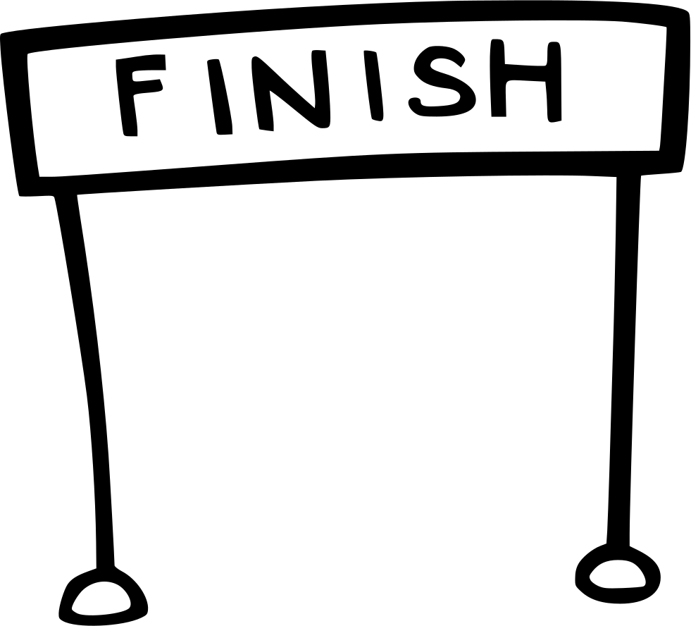 Finish Line - - Transparent Finish Line Clipart (981x888), Png Download