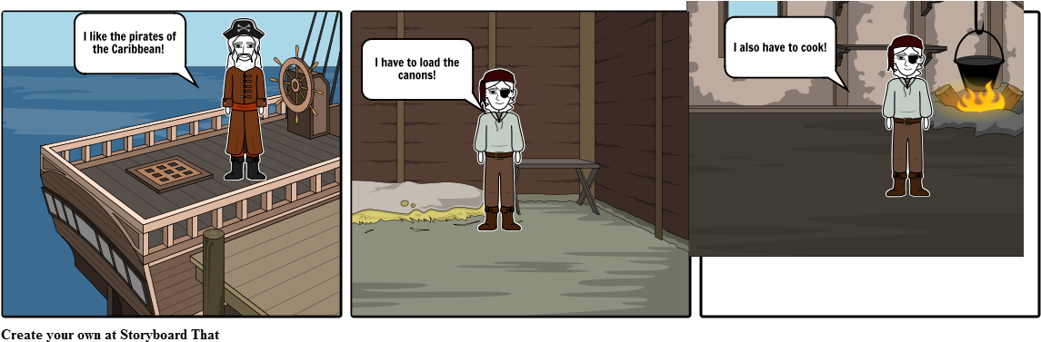 The Pirates Of The Caribbean - Cartoon (1164x385), Png Download