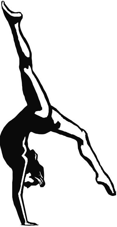 Cartoon Doing Gymnastics (386x745), Png Download