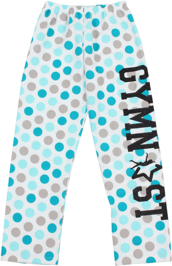 Gymnast Flannel Pants - Polka Dot (683x1024), Png Download