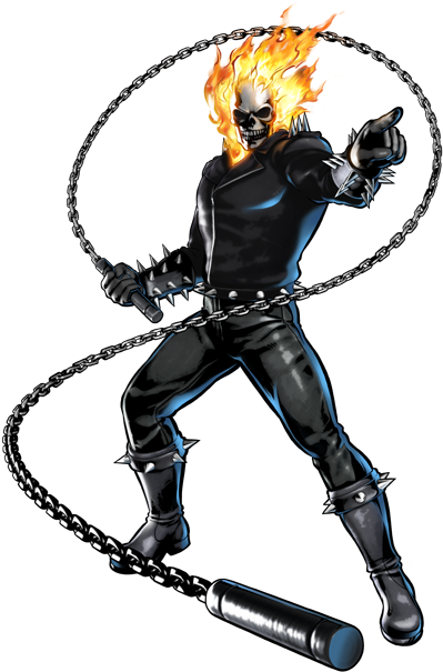 Ghost-rider - Ultimate Marvel Vs Capcom 3 (400x630), Png Download