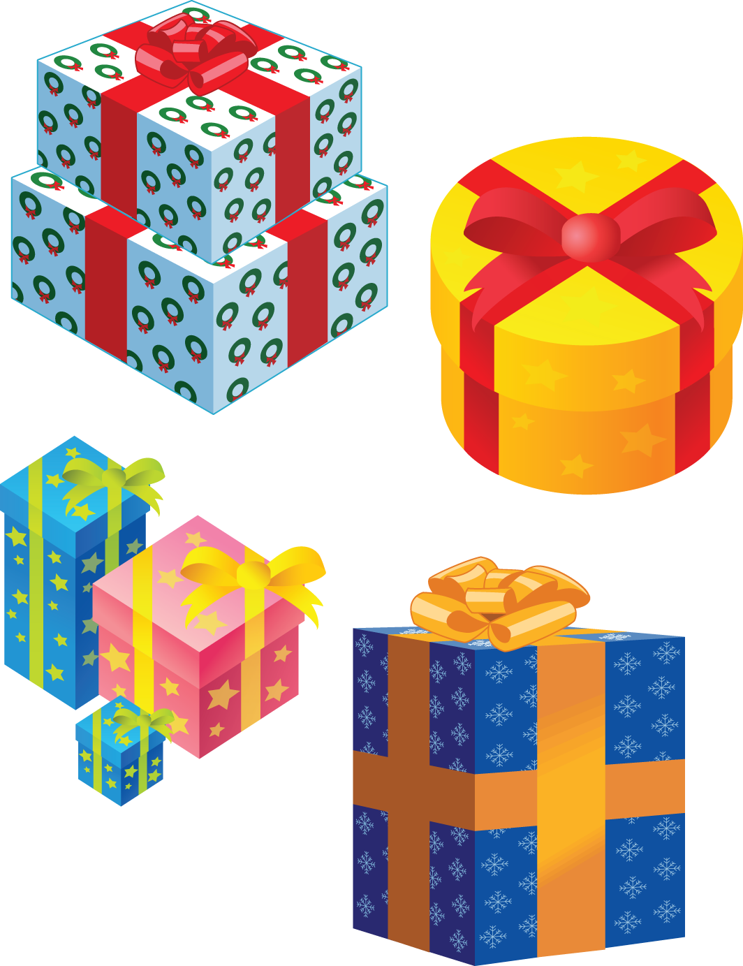 Gifts Png Images Free - Christmas Gifts (1064x1383), Png Download