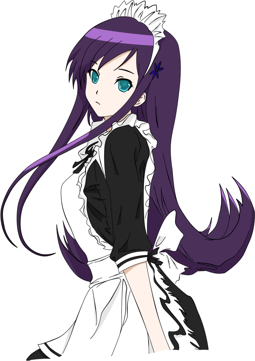 Maid Drawing Free Download On Mbtskoudsalg Png Cute - Anime Girl Maid Transparent (900x1200), Png Download