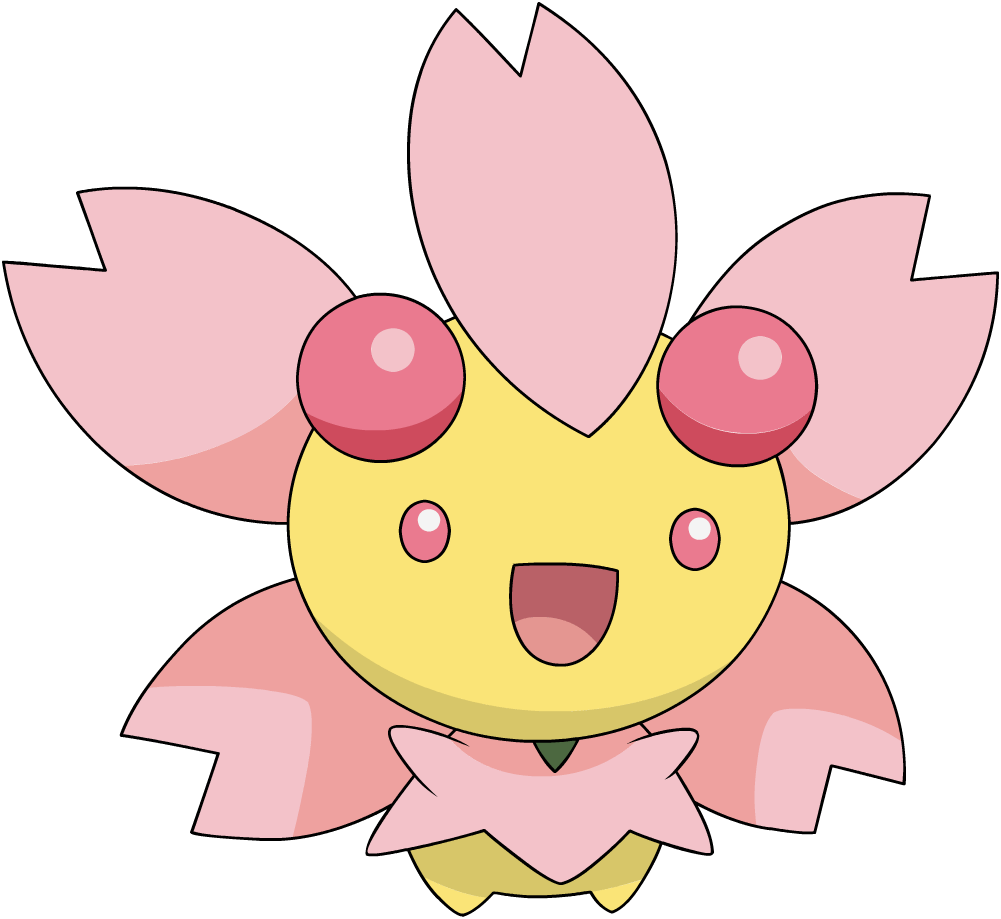 421cherrim Dp Anime - Cherrim Sunshine (1001x919), Png Download