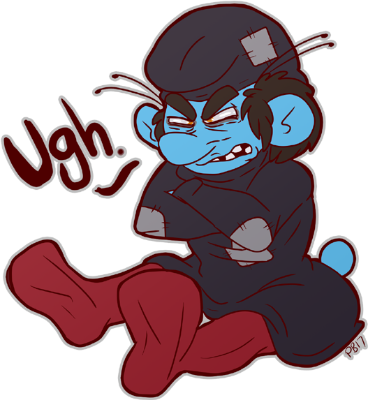 Smurfs - Ugh - The Smurfs (675x700), Png Download