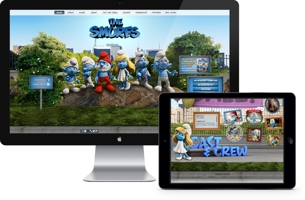 Smurfs Desktop Tablet - Central Park (1000x656), Png Download