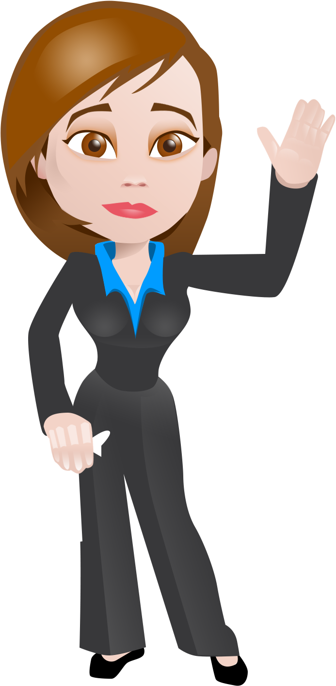 Business Woman With Goodbye - Characteristics Of Business Women (1200x1600), Png Download