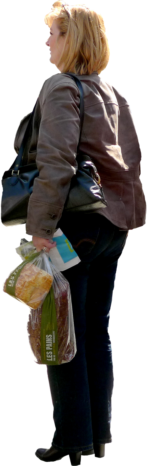Woman With Groceries - People On Grocery Png (1600x1600), Png Download