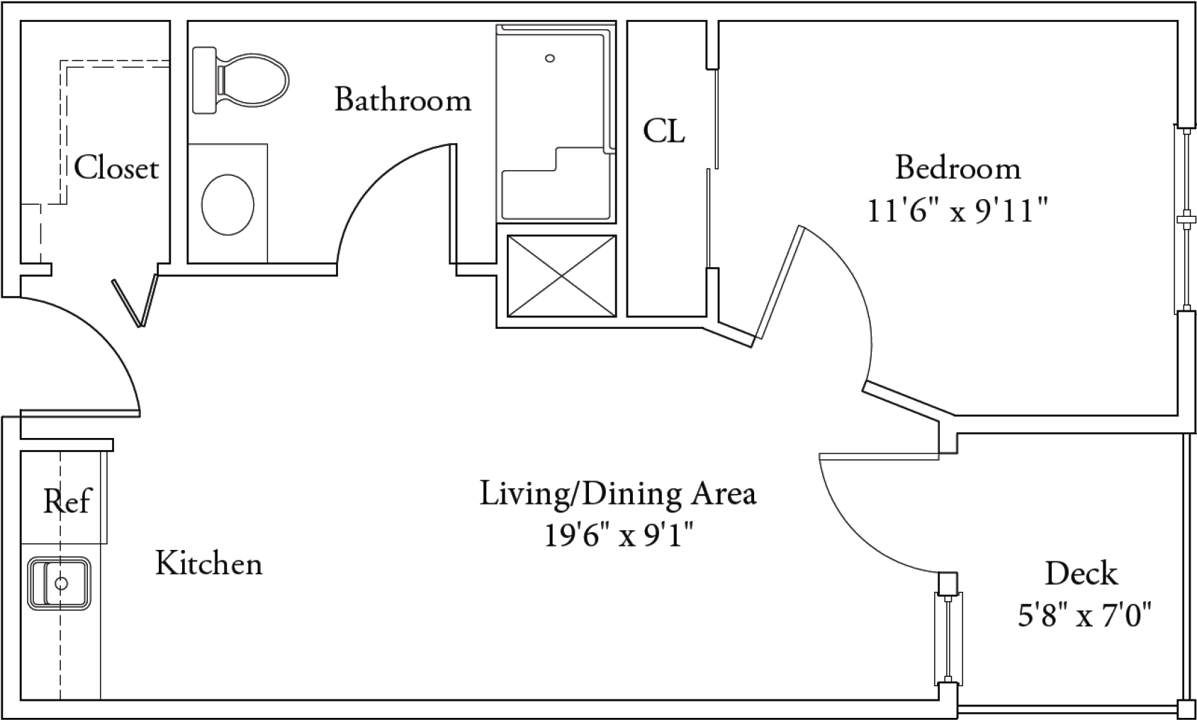 Friendship Cove One Bedroom - Double Bass (3376x3376), Png Download