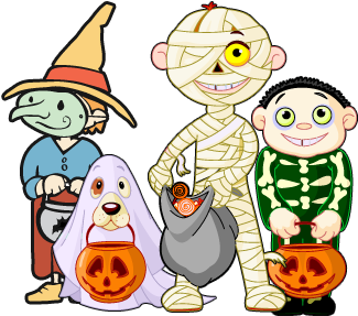 Clip Art Freeuse October X Dumielauxepices Net - Trick Or Treating Clipart (360x360), Png Download