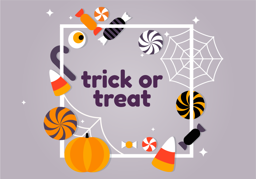 Trick Or Treat Png (1009x706), Png Download