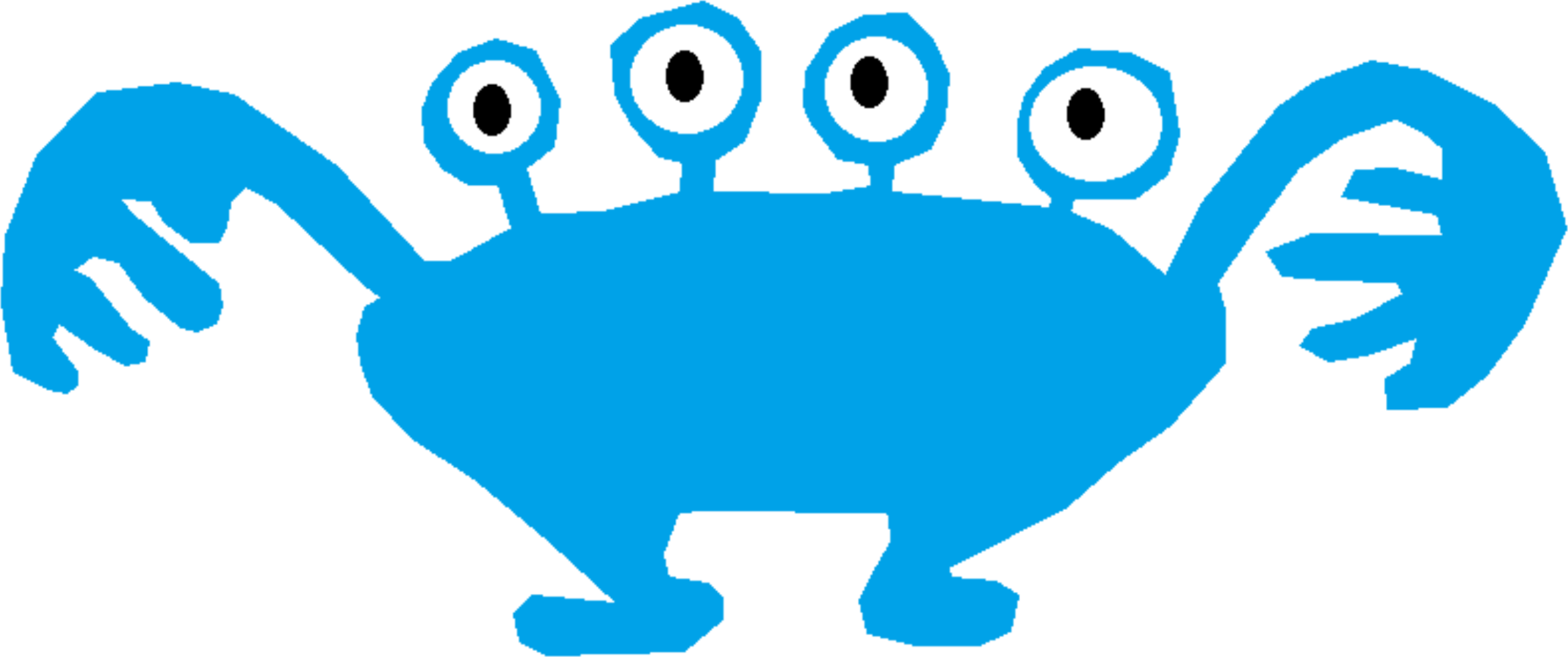 Line Art Trick Or Treating Halloween Lemonade Human - Four Eyed Monster Cartoon (812x340), Png Download
