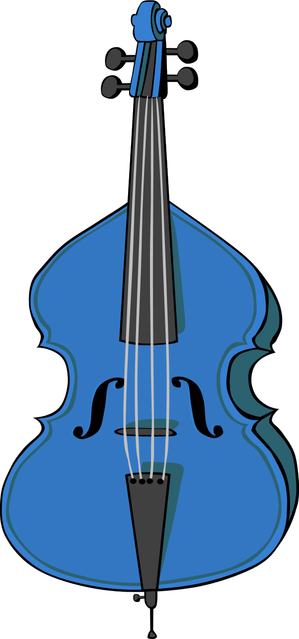 Vector Clip Art - Guitar And Cello Clip Art (600x1282), Png Download