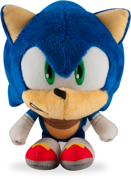Product Sonic 1 - Big Head Sonic Plush (600x600), Png Download