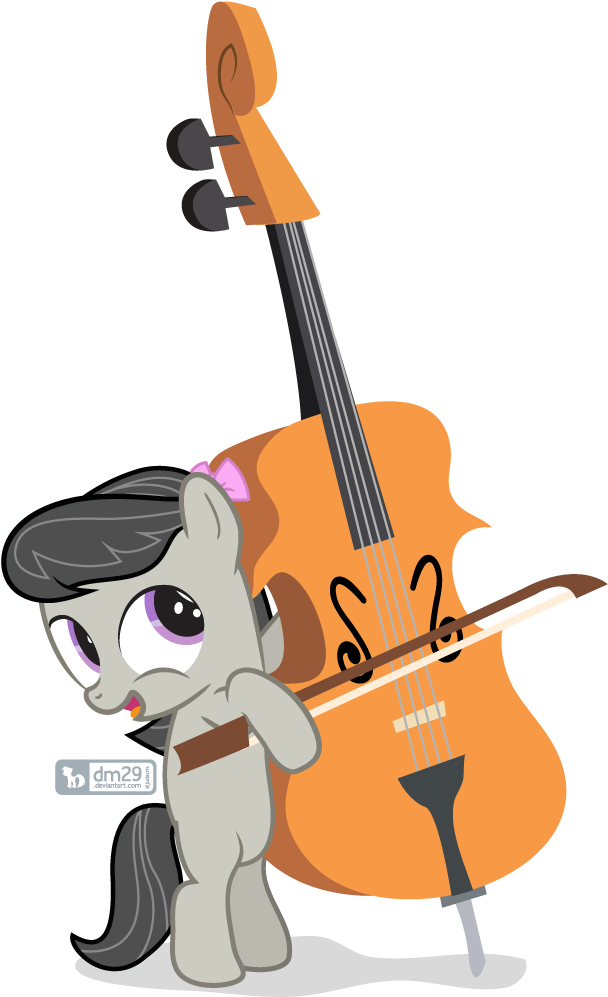 Dm29, Bow, Bow , Cello, Cello Bow, Cute, Filly, Hair - Digital Art (660x1050), Png Download