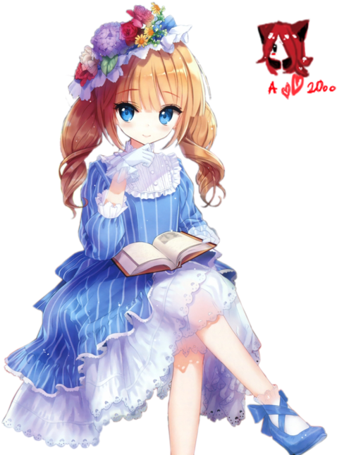 Anime Hair Knot - Cartoon (1024x722), Png Download