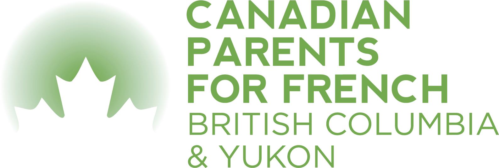 Cpf Bc & Yk Logo Green On White - Canadian Parents For French Pei (1587x542), Png Download