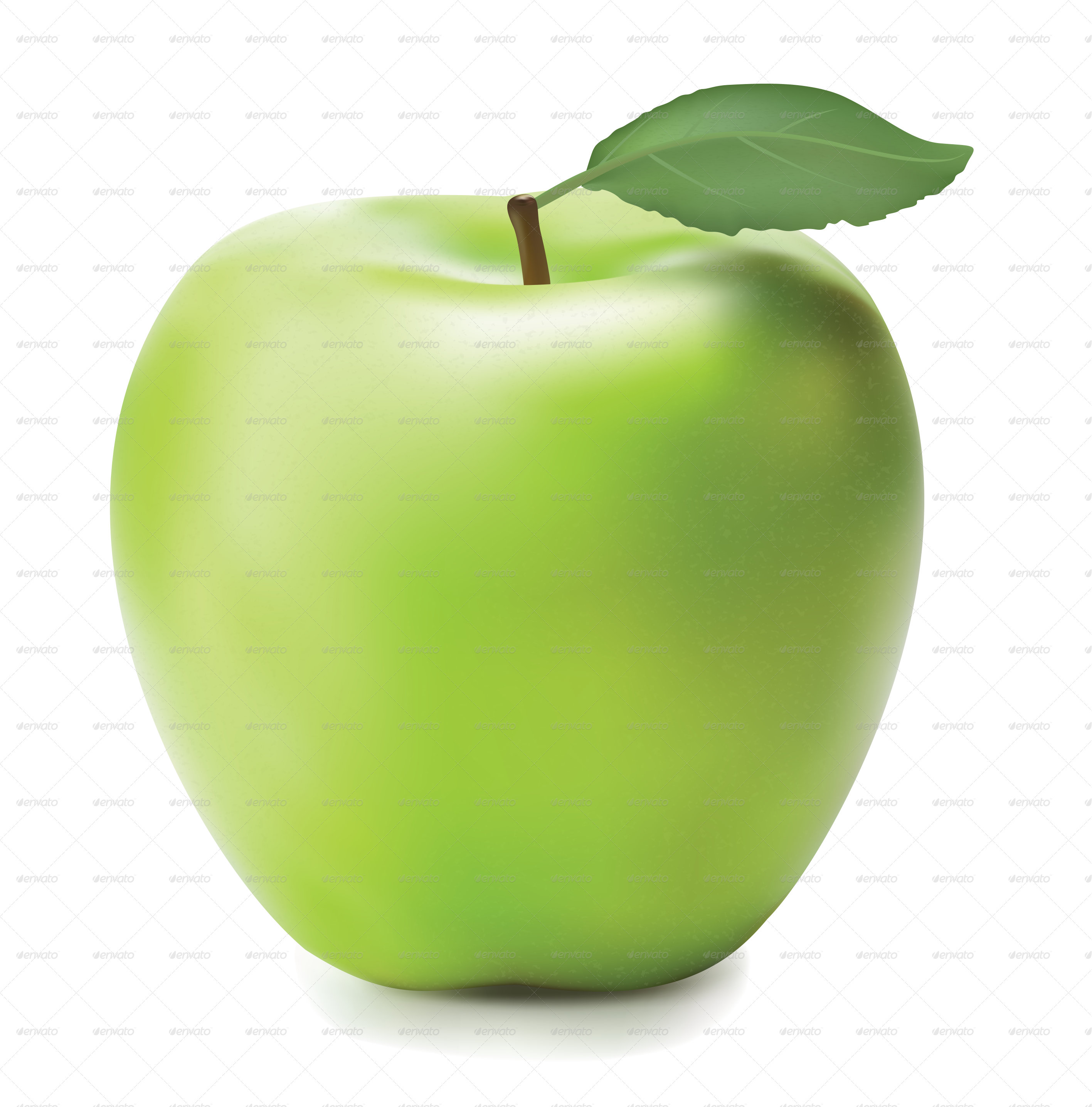 Applegreen Applegreen - Shiny Green Apple (2833x2871), Png Download