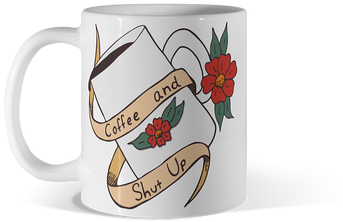 Elegant Whimsical Grey Watercolor Roses $15 By Inovarts - Coffee Cup (360x360), Png Download