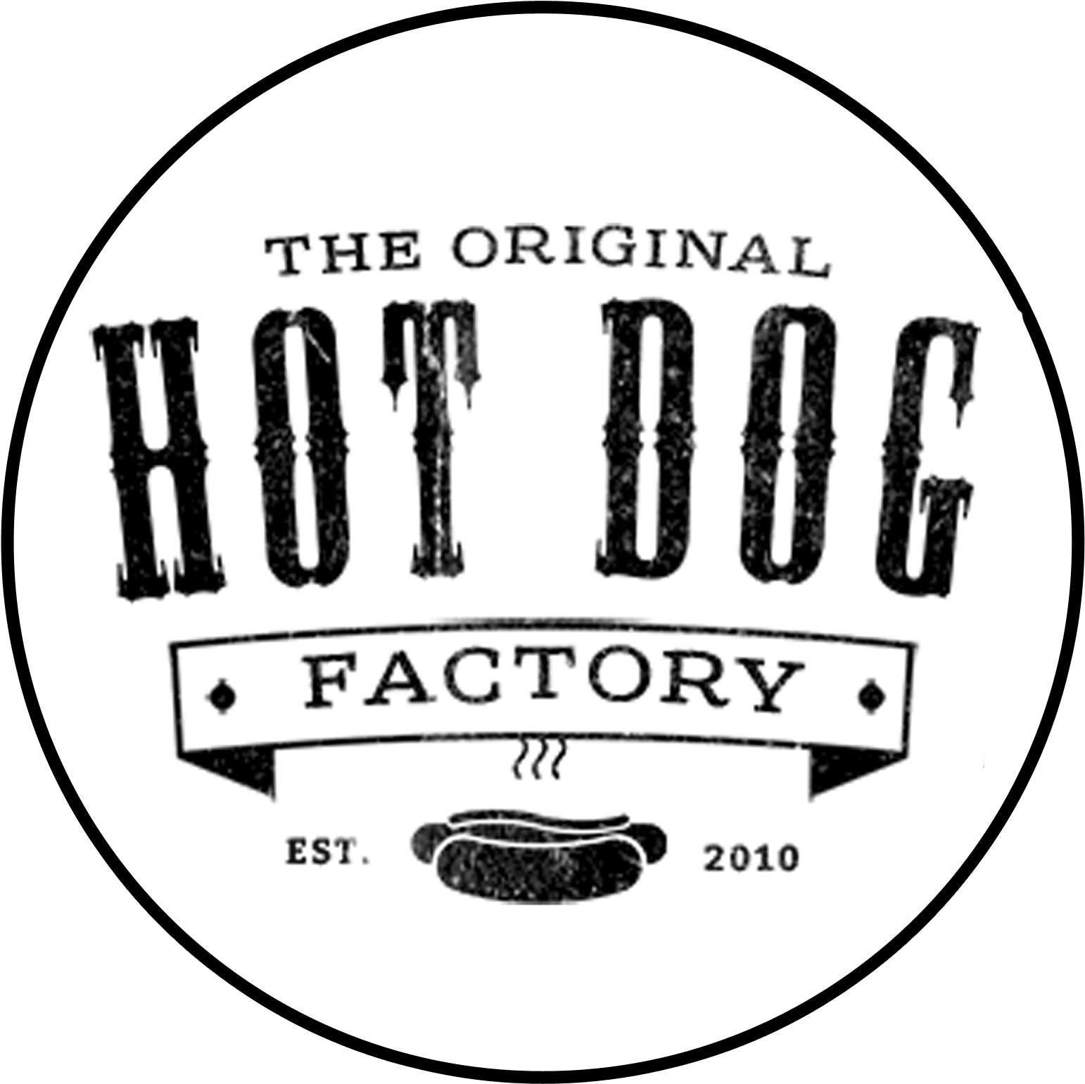Not Just Hot Dogs, The Original Hot Dog Factory's Menu - Logo (1606x1612), Png Download