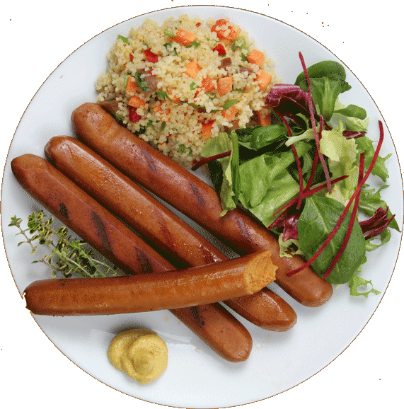 Hot Dog - Lincolnshire Sausage (571x578), Png Download