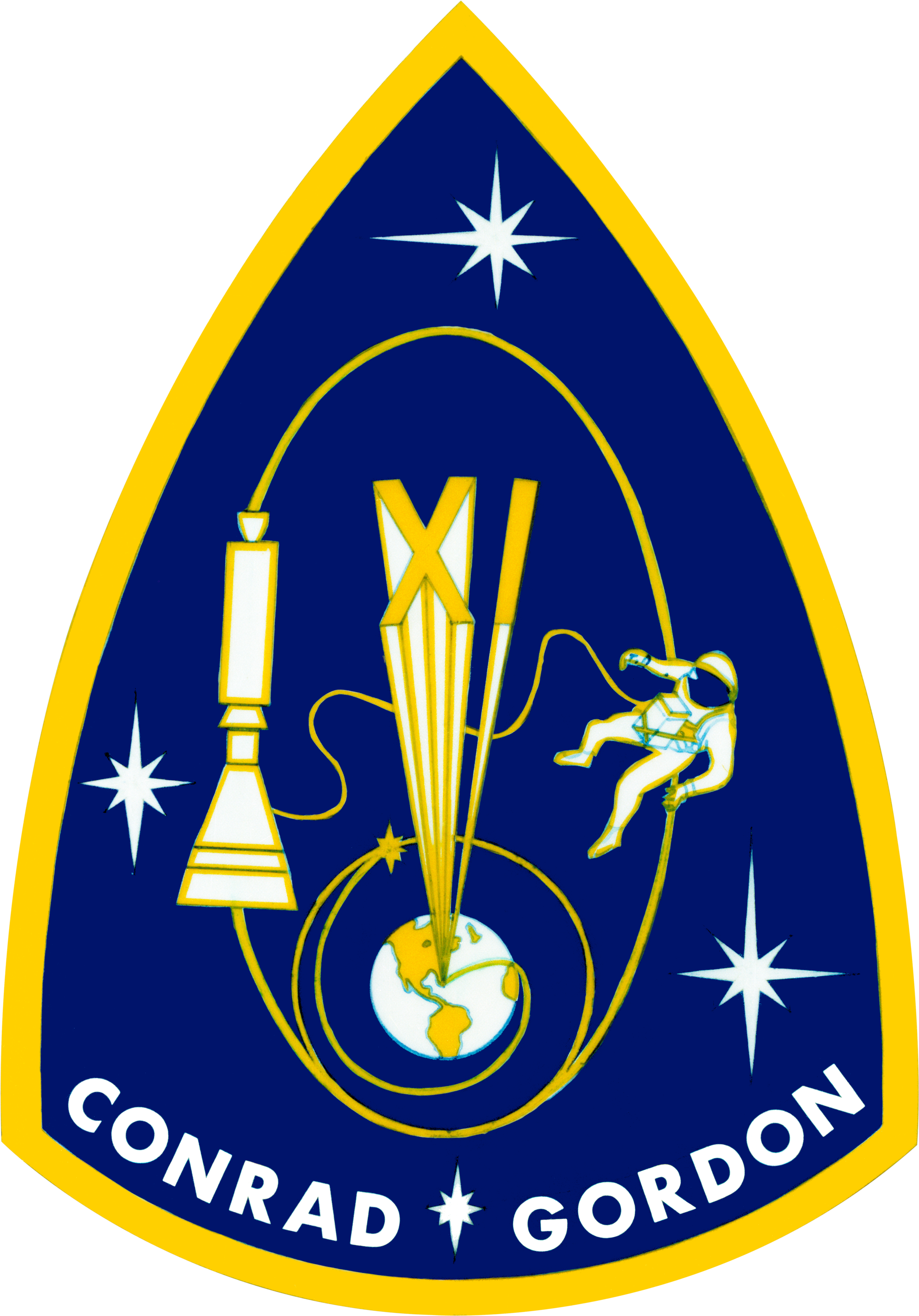 Gemini 11 Patch - Gemini 11 Conrad/gordon Tile Coaster (4872x6970), Png Download