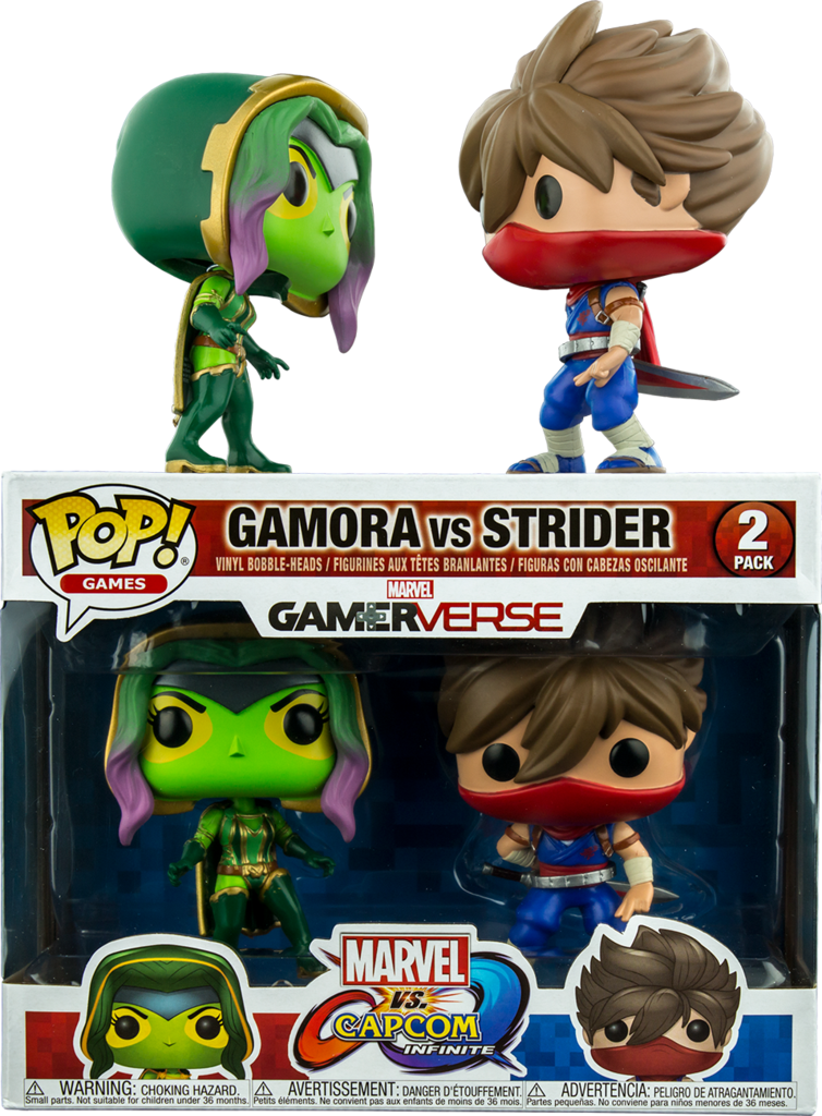 Marvel Vs Capcom - Funko Pop Games Marvel Vs. Capcom Gamora Vs Strider (754x1024), Png Download