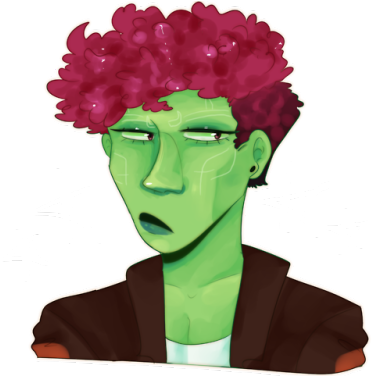 Gamora With Short Hair - Bust (500x375), Png Download