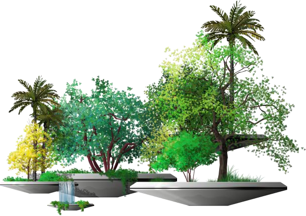 Mars Relax Unit - Palm Tree (617x436), Png Download