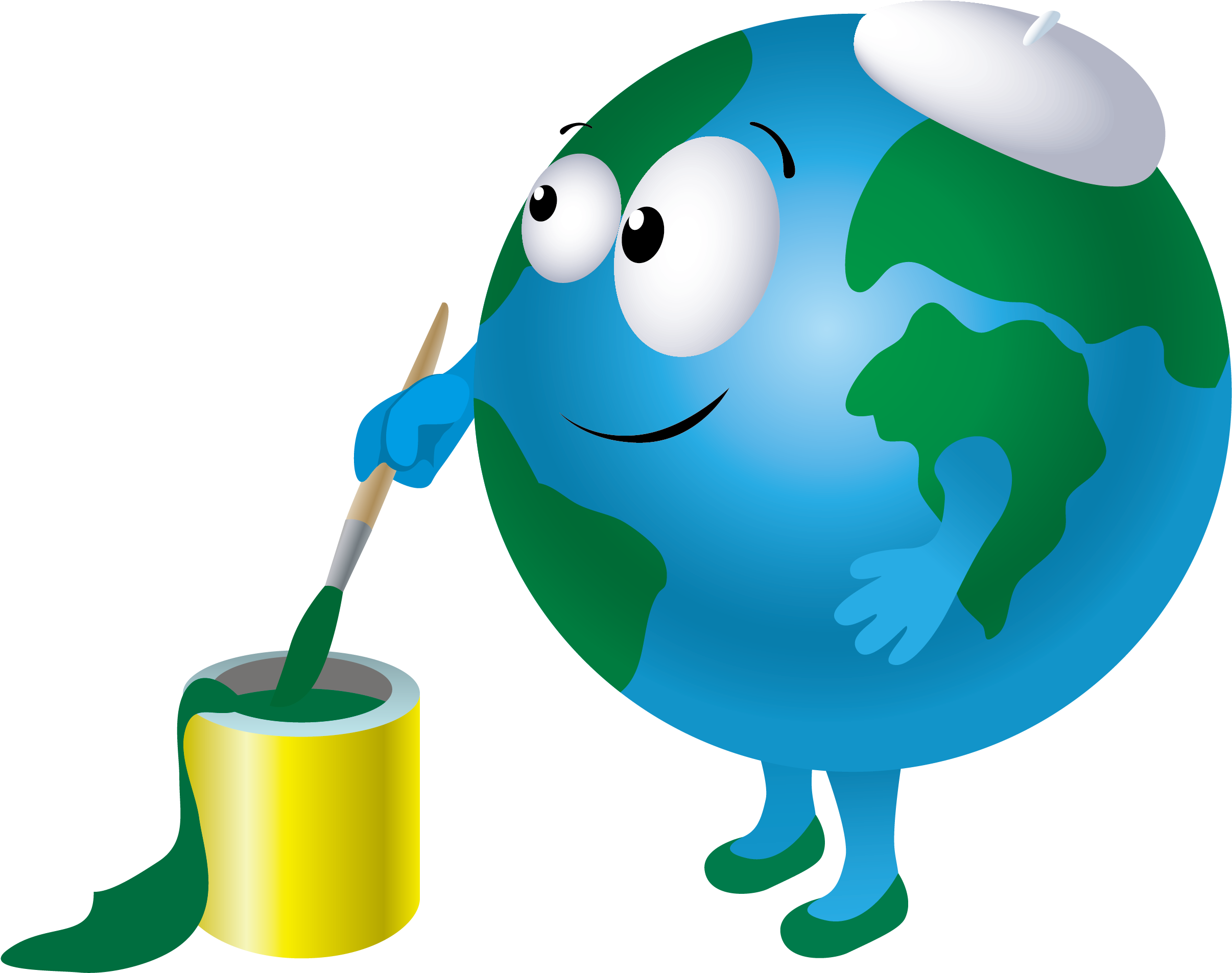 Planet Vector Realistic - Solar System Clipart Funny (2411x1928), Png Download