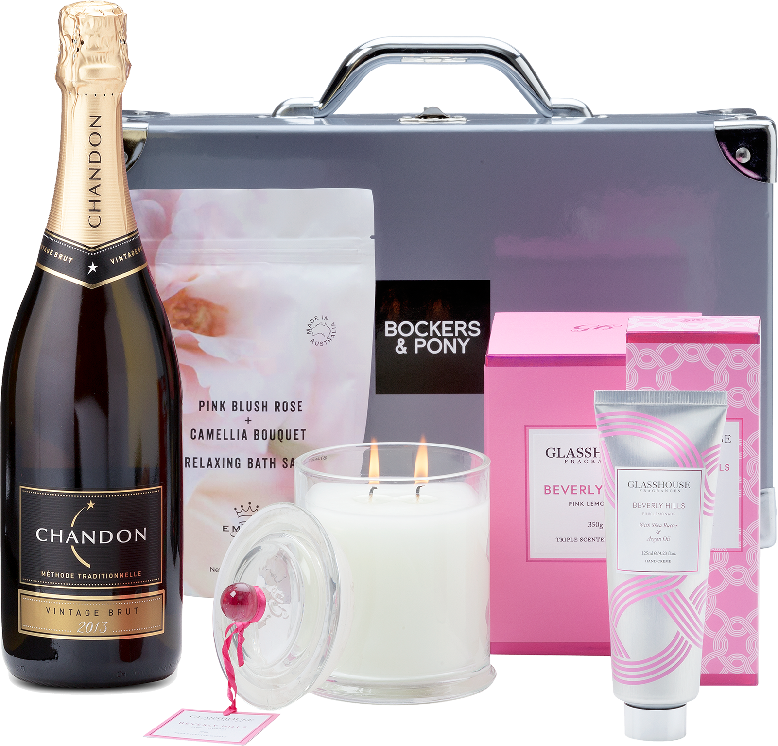 Bockers & Pony Beverly Hills Bubbles - Pink Lemonade Gift Hamper - Mothers Day Hampers (1600x2000), Png Download