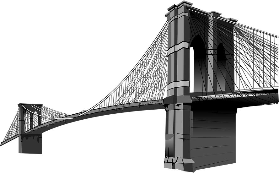 Brooklyn Bridge Png Image - Brooklyn Bridge Png (888x720), Png Download
