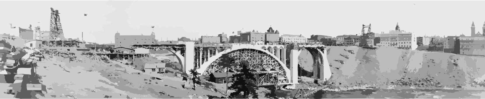 Monroe Street Bridge Computer Icons Br Dge - Monroe Street Bridge (1662x340), Png Download