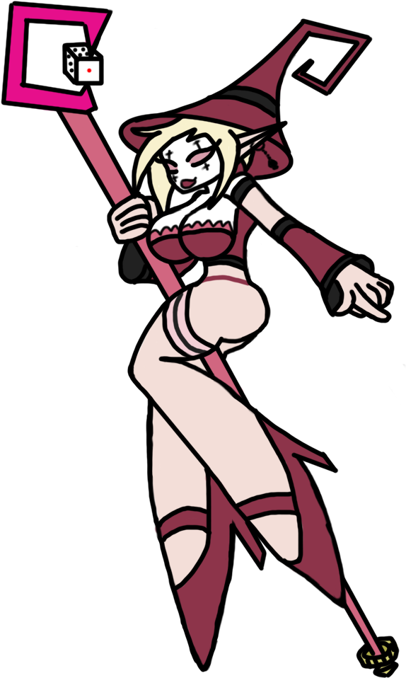 Gambit Sorceress, Zyxz - Cartoon (600x1024), Png Download