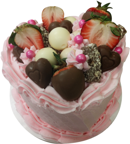 Hearts Desire Cake - Chocolate (500x510), Png Download
