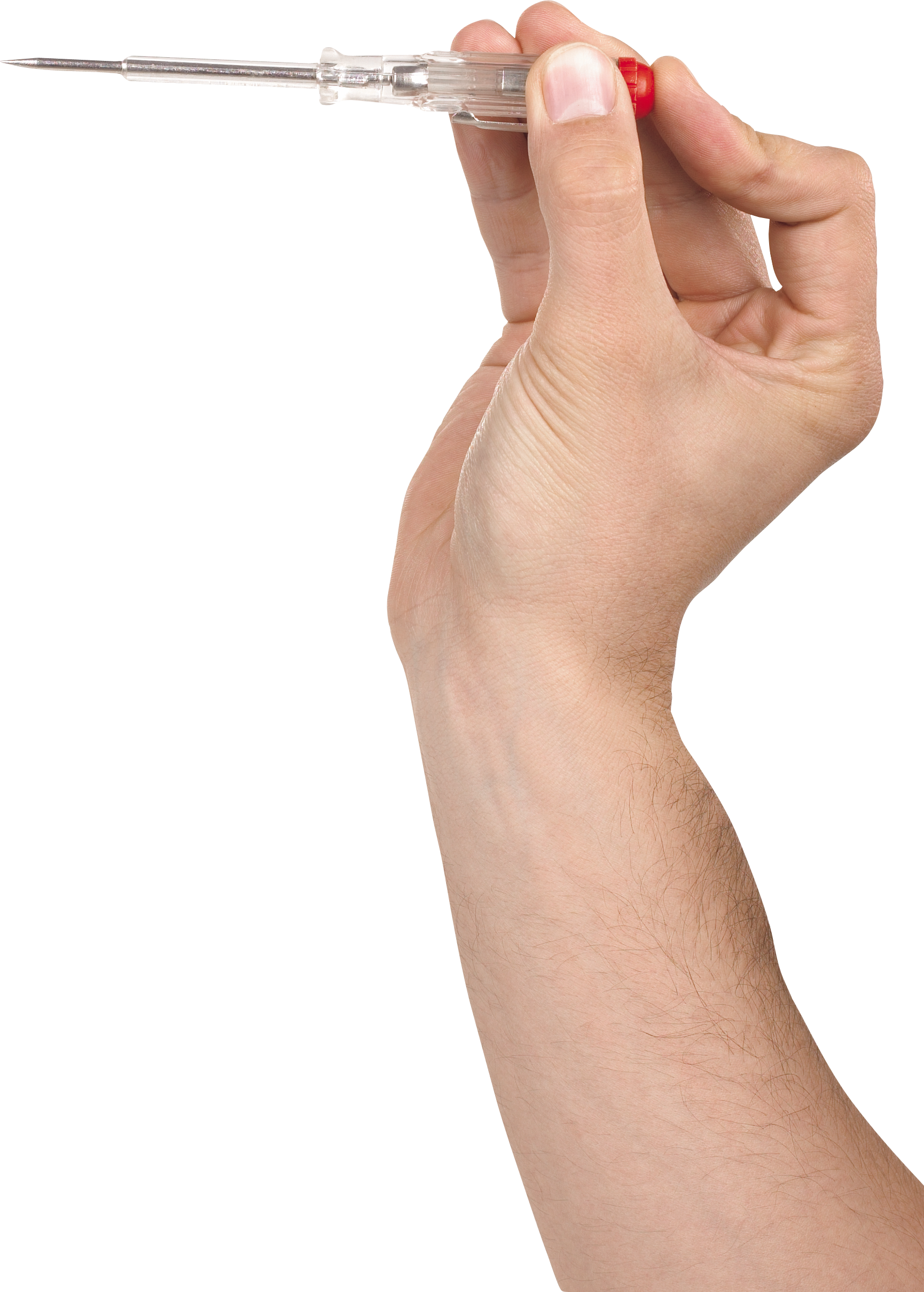 Download - Syringe In Hand Png (1730x2418), Png Download