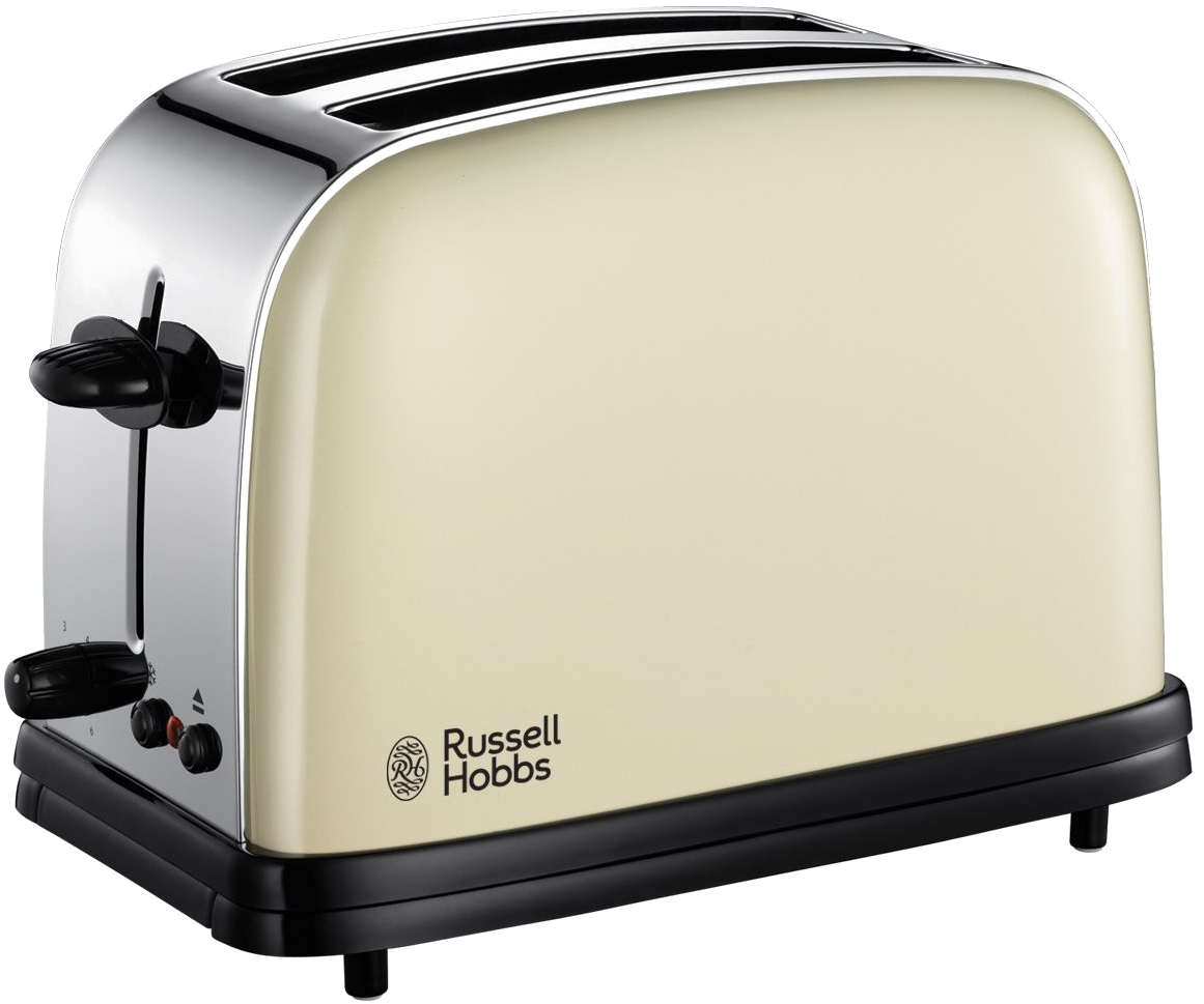 Toaster Png Clipart - Russell Hobbs Cream Toaster (1389x1116), Png Download