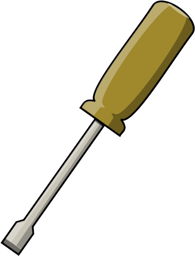 Picture Black And White Library Black And White Free - Clip Art Screwdriver Png (480x640), Png Download