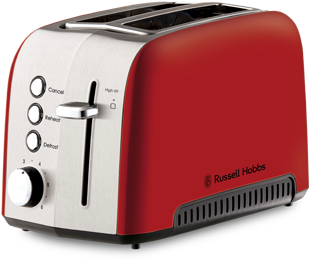 Russell Hobbs Au Heritage Vogue 2 Slice Toaster - Russell Hobbs Heritage Vogue 2 Slice Toaster - Black (348x409), Png Download