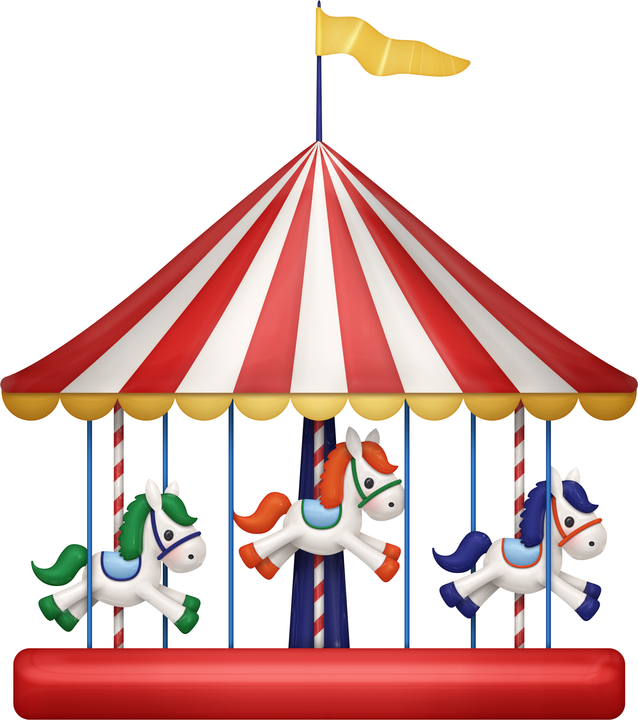 Png Free Stock Carousel Carnival Free On - Mary Go Round Png (2117x2387), Png Download