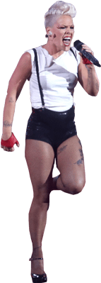 Pink Pop Singer Png Image - Pink Singer Transparent Background (400x400), Png Download