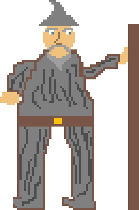 Gandalf The Grey - Cartoon (1125x900), Png Download