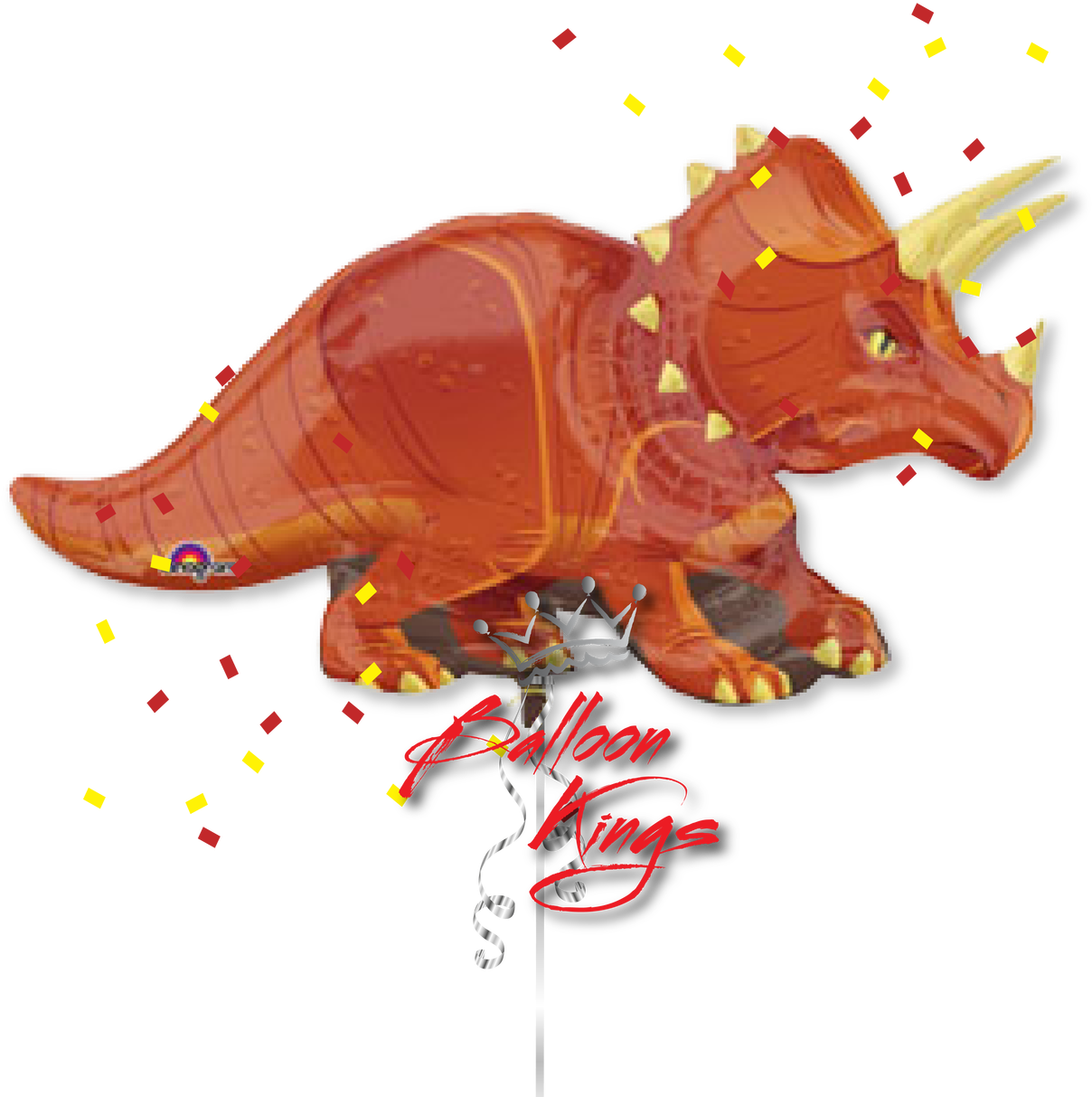 Dinosaur Triceratops - Dinosaur Balloon Au (1280x1280), Png Download