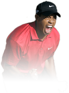 2018 Masters Preview - Tiger Woods Fist Pump (400x400), Png Download