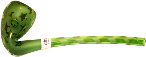 The Emerald Gandalf Pipe By Dream - Green Glass Gandalf Pipe (500x256), Png Download