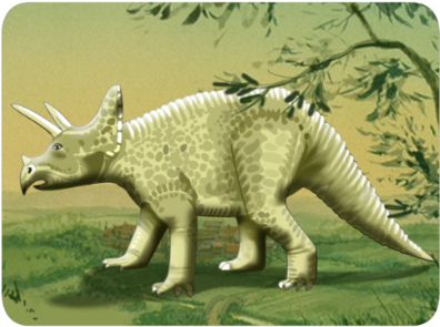 Triceratops In Background - Eventide (420x319), Png Download