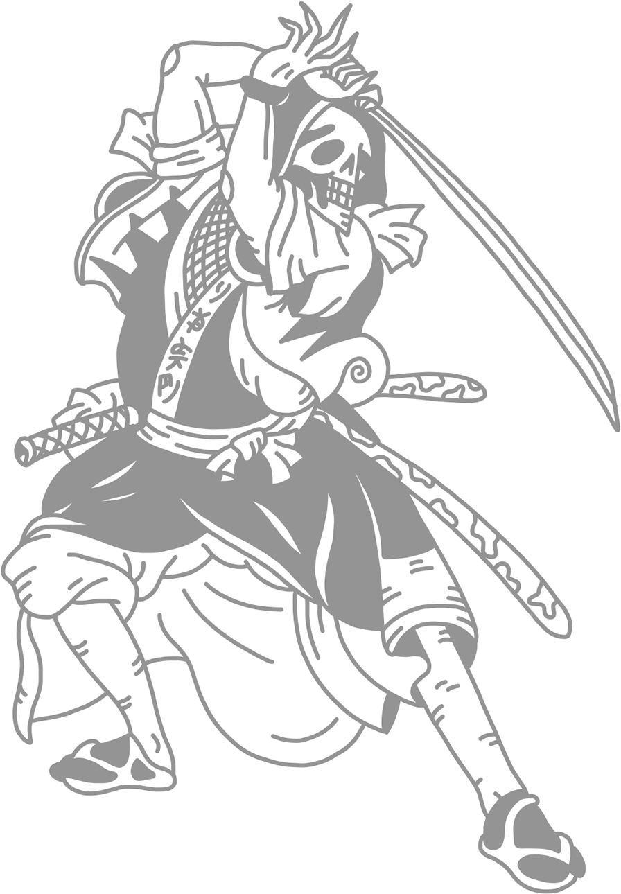 Warrior At Getdrawings Com Free For Personal - Samurai Cartoon Instagram (1400x1400), Png Download