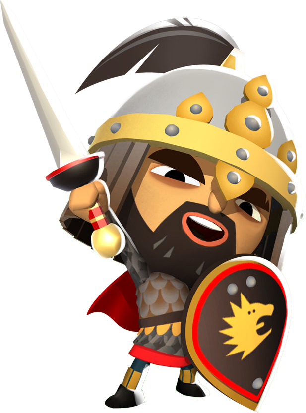 Persian Clipart Persian Warrior - Volten World Of Warriors (864x993), Png Download