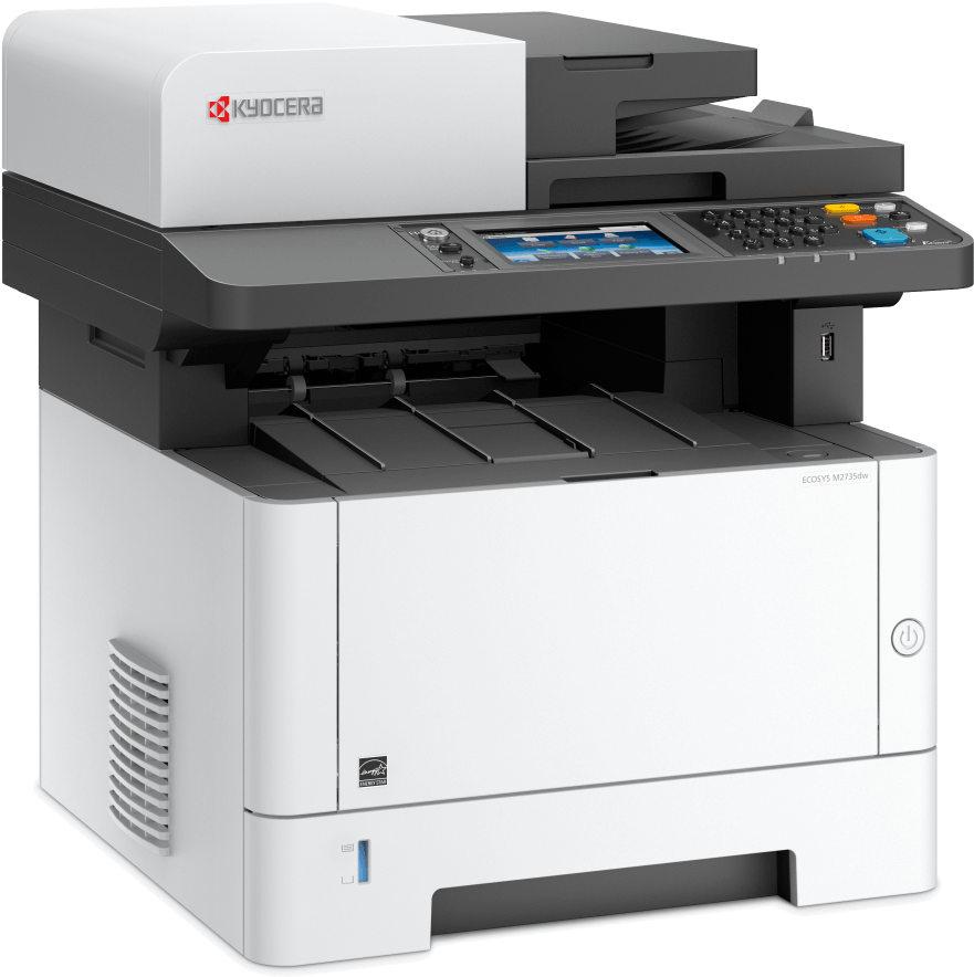 Mono Printer Transparent Png - Kyocera Ecosys M2640idw Monochrome Laser - Fax / Copier (1000x1000), Png Download